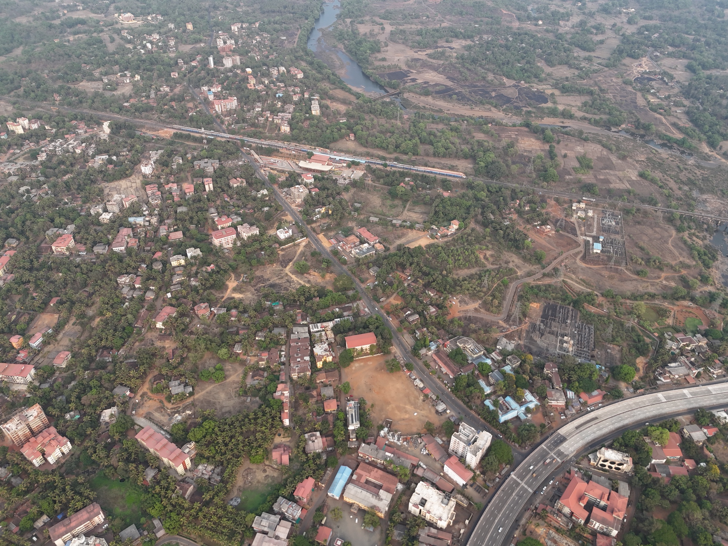 Aerial drone photo of Alve Nirmiti site, March 2025
